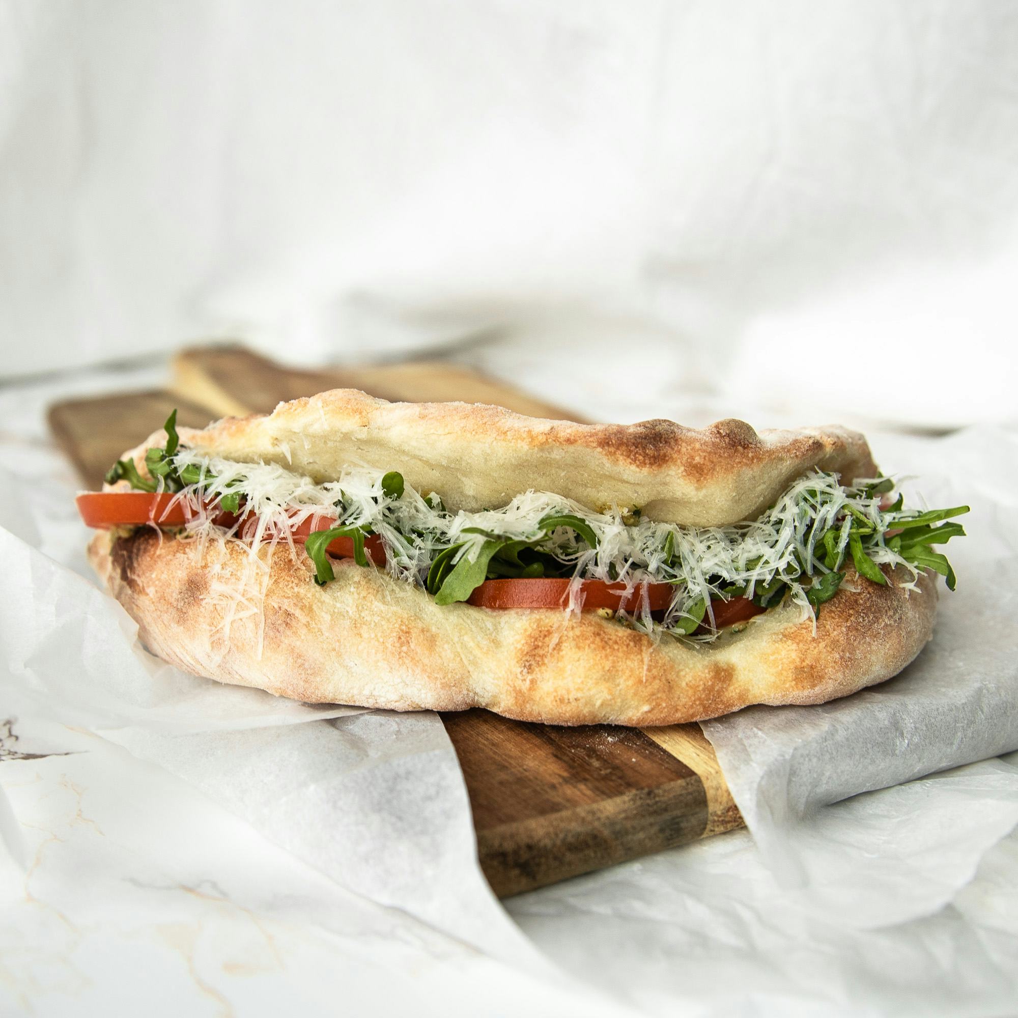 Arugula Pesto Pizza Sandwich