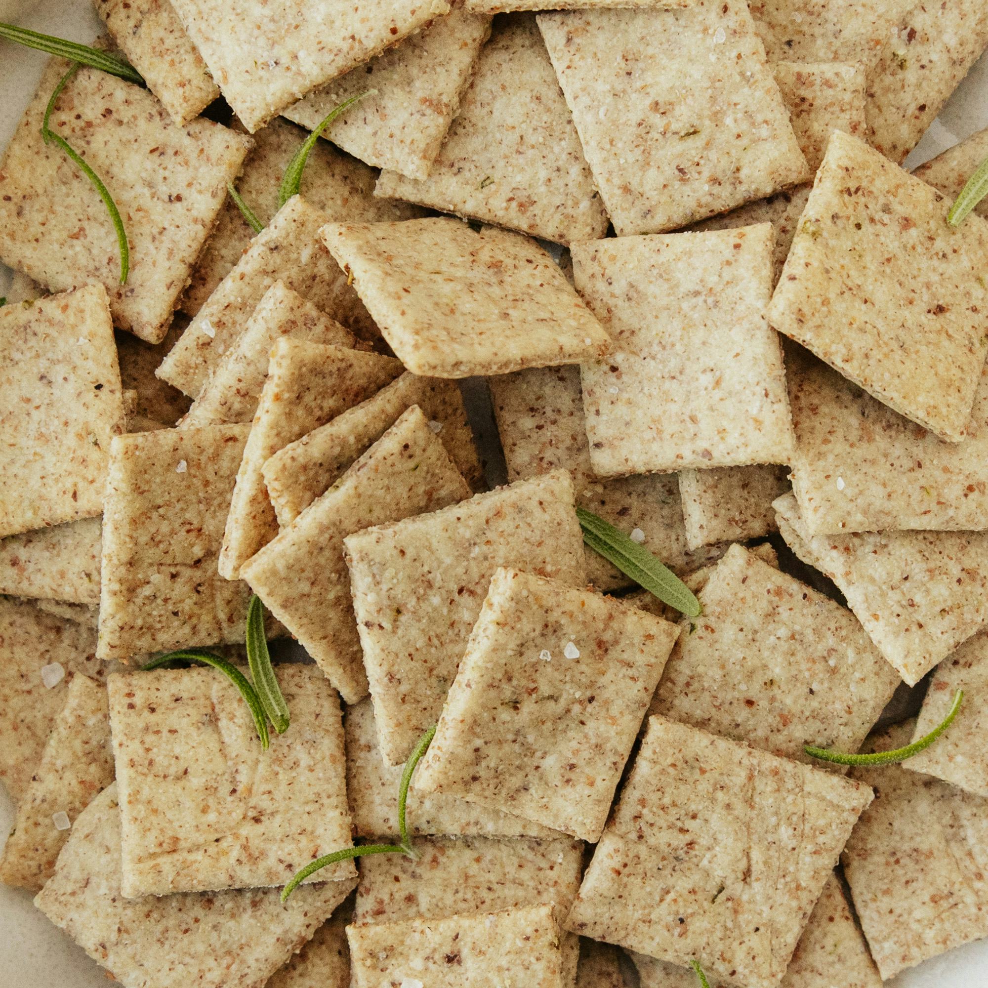Rosemary Wheat-Rye Crackers