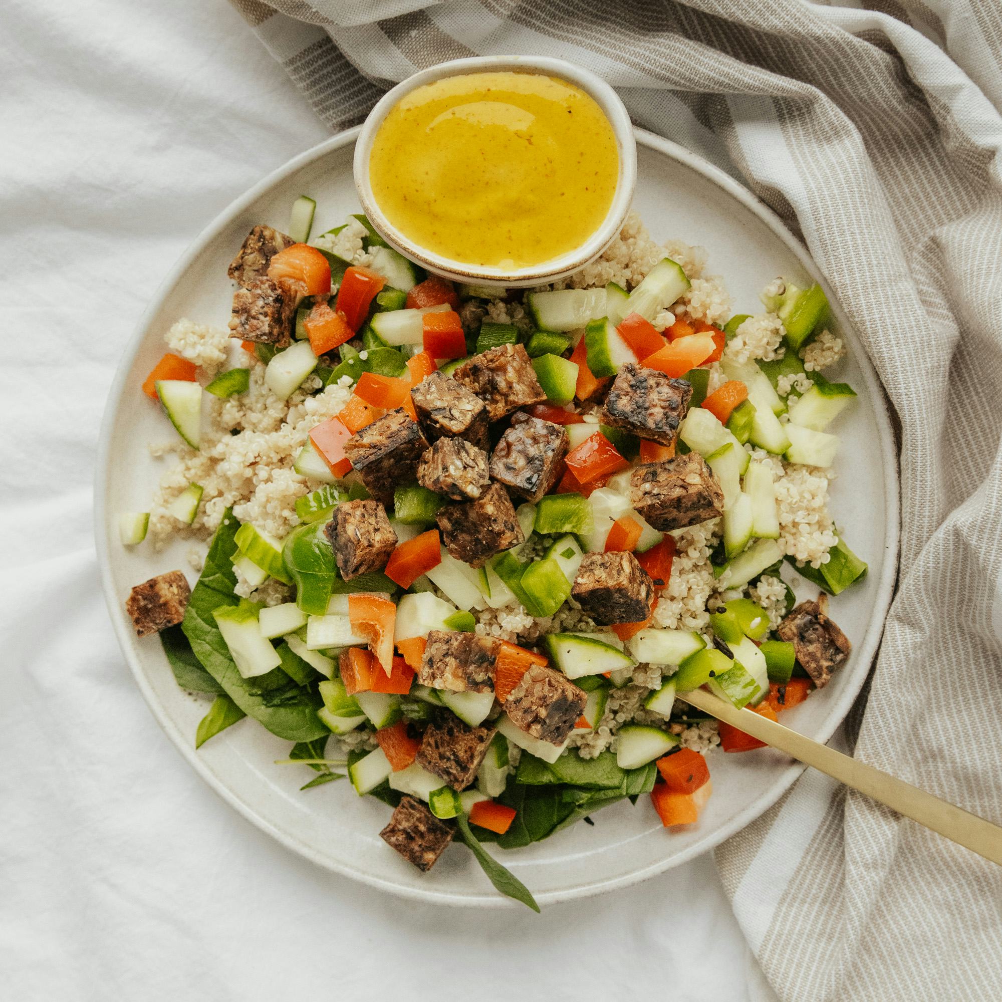 Stacky’s Quinoa Bowl With Curry Dressing